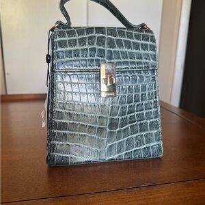 Brahmin - NEW Leather Satchel & Crossbody - Obsidian Veil Midge